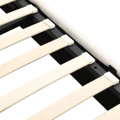 Lit coffre 140x190 cm - Lit coffre hydraulique avec 2 tiroirs et sommier à lattes - Capitonné Velours - Sans Matelas - Beige