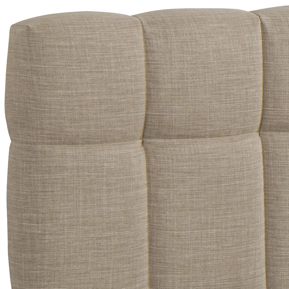Lit coffre 140x190 cm ELIAS + sommier / Beige