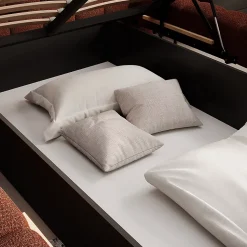 Lit coffre 180x200 sommier inclus Ezio Brique