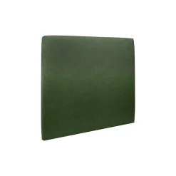 Lit coffre 140x200cm avec tête de lit tapissier Tissu Vert - Hauteur totale : 39cm