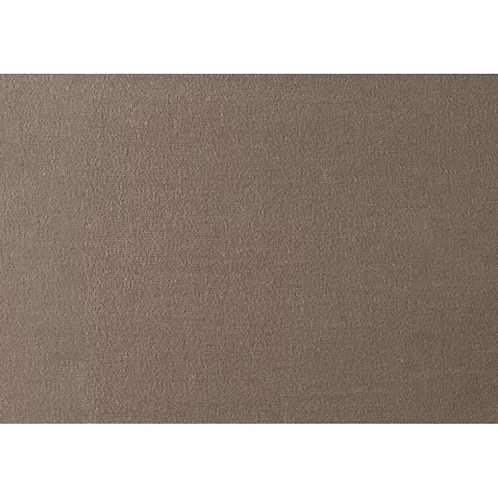 Lit coffre 140x200cm avec tête de lit lignes Velours Taupe - Hauteur totale : 39cm