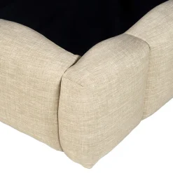 Lit coffre 140x190cm NEST + 1 sommier / Beige