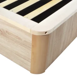 Lit coffre 180x200cm VERSO + 1 sommier / Décor Chêne Blanchi