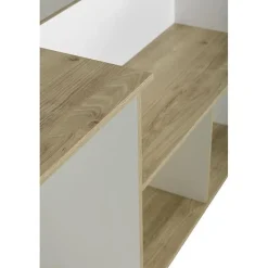 Lit combiné enfant OSCAR - 90 x 190 cm - Chene clair / Blanc - Diagone