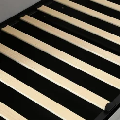 Lit combiné enfant 90x200 cm x2, hydraulique, sac rangement, contreplaqué - gris