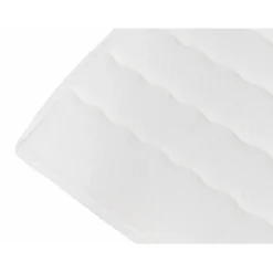 Lit continental Baltimore 173, Double, Blanc, Faux cuir, Disponible