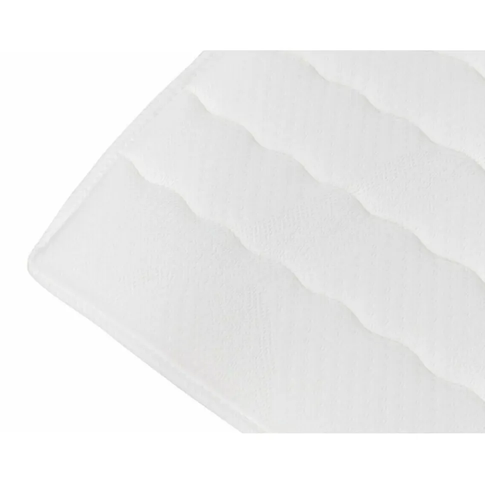 Lit continental Baltimore 173, Double, Blanc, Faux cuir, Disponible