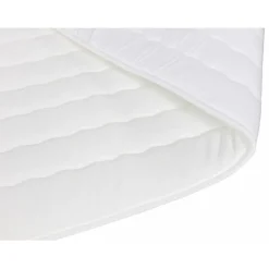 Lit continental Baltimore 175, Double, Brun clair, Tissu, Disponible