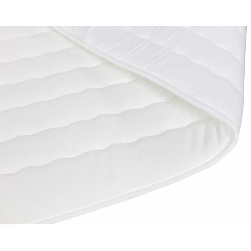 Lit continental Baltimore 175, Double, Brun clair, Tissu, Disponible