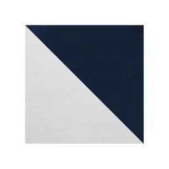 Lit continental Baltimore 168, Unique, Bleu, Faux cuir, Disponible