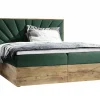 Lit continental Baltimore 191, Double, Vert, Tissu, Disponible