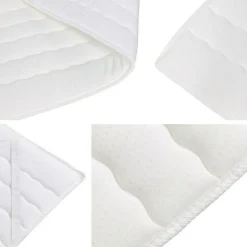 Lit continental Baltimore 164, Unique, Rouge, Faux cuir, Disponible