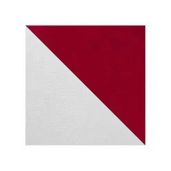 Lit continental Baltimore 168, Unique, Rouge, Faux cuir, Disponible