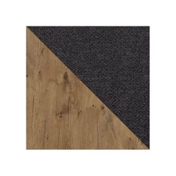 Lit continental Baltimore 190, Double, Noir, Tissu, Disponible