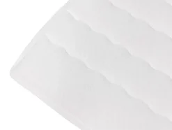 Lit continental Baltimore 158, Double, Gris, Tissu, Disponible