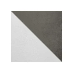 Lit continental Baltimore 165, Unique, Gris, Faux cuir, Disponible