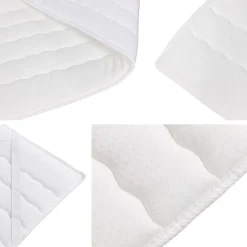 Lit continental Baltimore 127, Unique, Vert, Tissu, Disponible