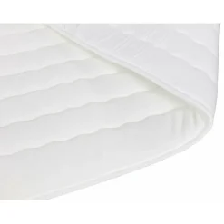 Lit continental Baltimore 174, Double, Brun clair, Faux cuir