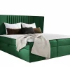 Lit continental Baltimore 184, Double, Vert, Tissu, Disponible