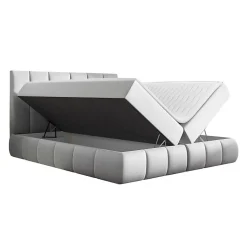 Lit continental Baltimore 152, Double, Vert, Tissu, Disponible