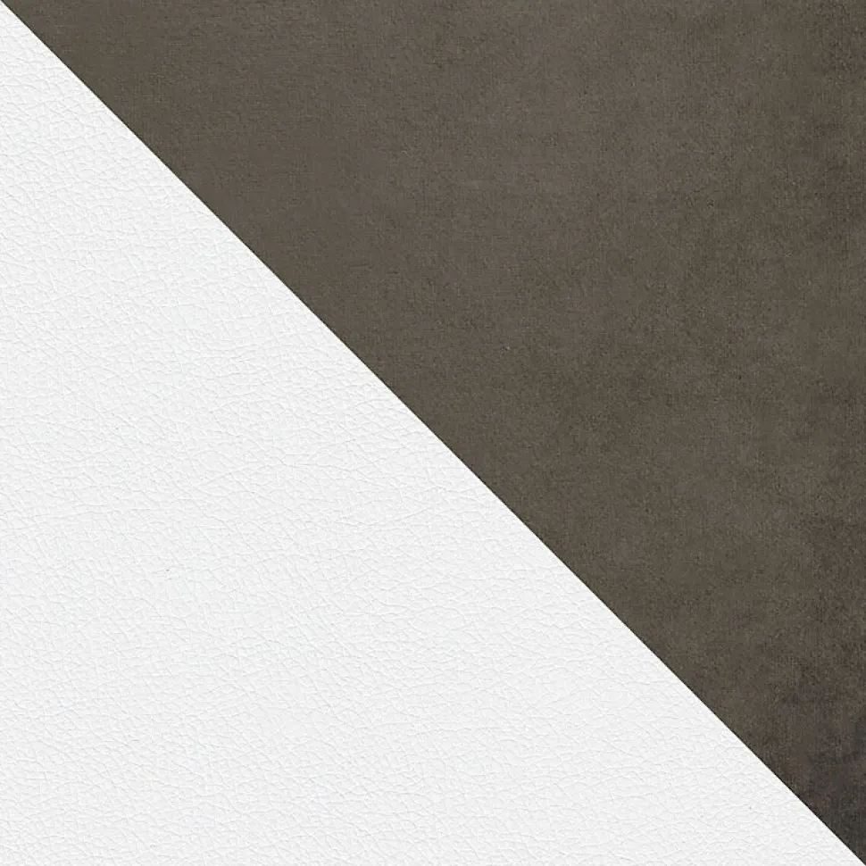 Lit continental Baltimore 171, Unique, Gris, Faux cuir, Disponible