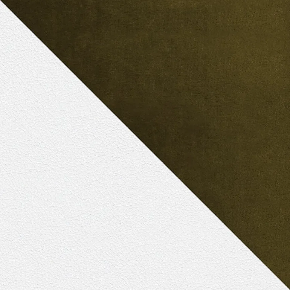 Lit continental Baltimore 166, Unique, Vert, Faux cuir, Disponible