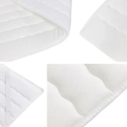 Lit continental Baltimore 166, Unique, Vert, Faux cuir, Disponible