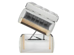 Lit continental ComfiDream 156, Double, Brun clair, Tissu, Disponible