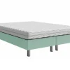 Lit continental Logan 101, Double, Turquoise, Tissu, Disponible