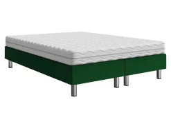 Lit continental Logan 101, Double, Vert, Tissu, Disponible