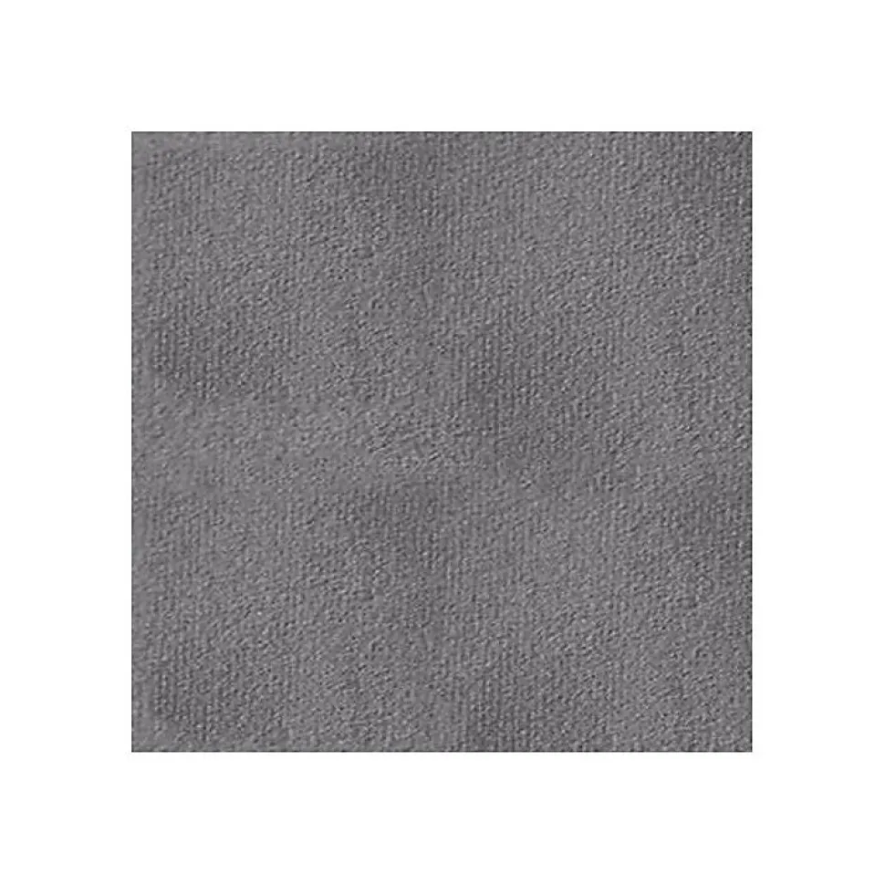 Lit continental Pomona 112, Double, Gris, Tissu, Disponible