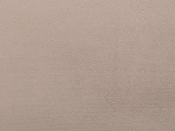 Lit coquillage 140 x 190 cm - Velours - Beige + Matelas - LIVAYA