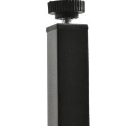 Lit Déco 140 x 200 Cm - Lit Double avec Chargement USB et LED - Bois Massif, Lin et Métal - Sans Matelas - Gris