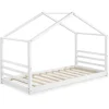 Lit D'enfant Design Maison Vardoe Pin 90 X 200 Cm Blanc Mat en.casa