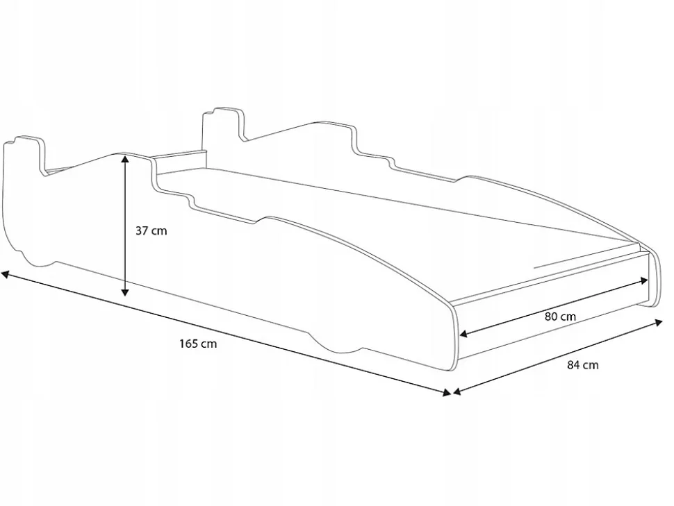 Lit d'enfant FORMULA bleu 160 x 80 cm