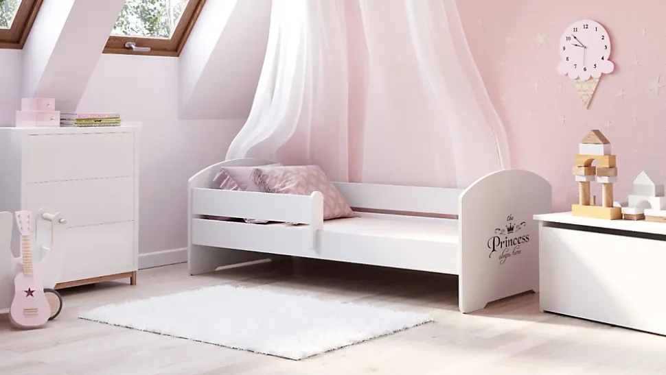 Lit d'enfant LUK avec balustrade 140x70 Princesse