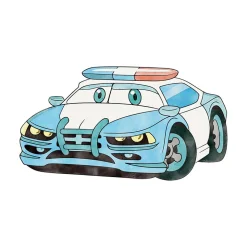 Lit d'enfant LUK avec tiroir et tringle 140x70 Police