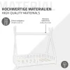 Lit d'enfant ML-Design Tipi 70x140 cm blanc en bois de pin massif avec sommier matelas style indien