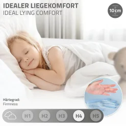 Lit d'enfant ML-Design Tipi 70x140 cm blanc en bois de pin massif avec sommier matelas style indien