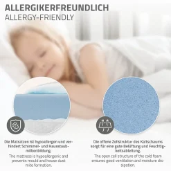 Lit d'enfant ML-Design 80x160 cm naturel bois de pin massif style maison avec matelas et protection