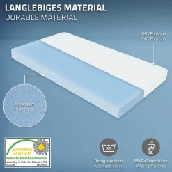 Lit d'enfant ML-Design 80x160 cm naturel bois de pin massif style maison avec matelas et protection