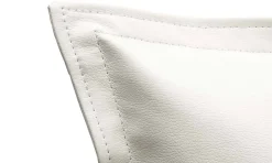 Lit double Arry, lit coffre en éco-cuir, ouverture frontale, matelas 140x200 cm inclus, 100% Made in Italy, Blanc