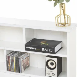 Lit Double Bois 140X200Cm Tiroirs Blanc Blackcolors