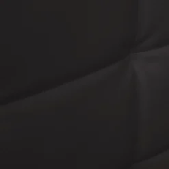 Lit double CHARLOTTE avec tête de lit et sommier 140 x 190 cm PVC noir