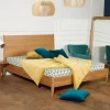 Lit double DALHIA Style scandinave en bois, 160 x 200