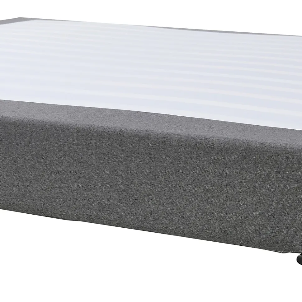 Lit double Lilla 160 x 200 cm gris foncé en.casa