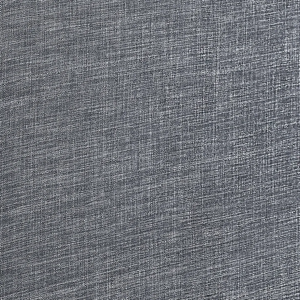 Lit double scandinave BALTA avec tête de lit et sommier 140 x 190 cm tissu gris anthracite