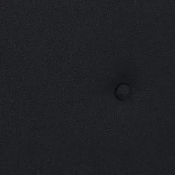 Lit double scandinave OSLO avec tête de lit et sommier 140 x 190 cm tissu noir