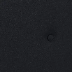 Lit double scandinave OSLO avec tête de lit et sommier 160 x 200 cm tissu noir