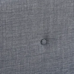 Lit double scandinave OSLO avec tête de lit et sommier 160 x 200 cm tissu gris anthracite